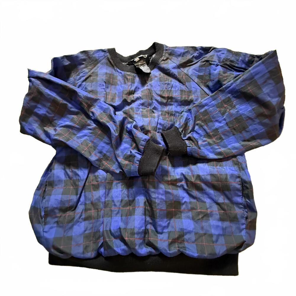 SUNDERLAND OF SCOTLAND Original Weatherbeater Tartan‎ Golf Rain Pullover Mens  M